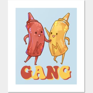 Ketchup and Mustard Funny BFFs Posters and Art